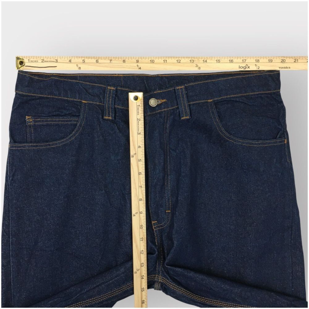 Vintage Hard Timin Jeans Blue Denim Baggy Wide Leg Y2K Mens Size 38 - Picture 7 of 9